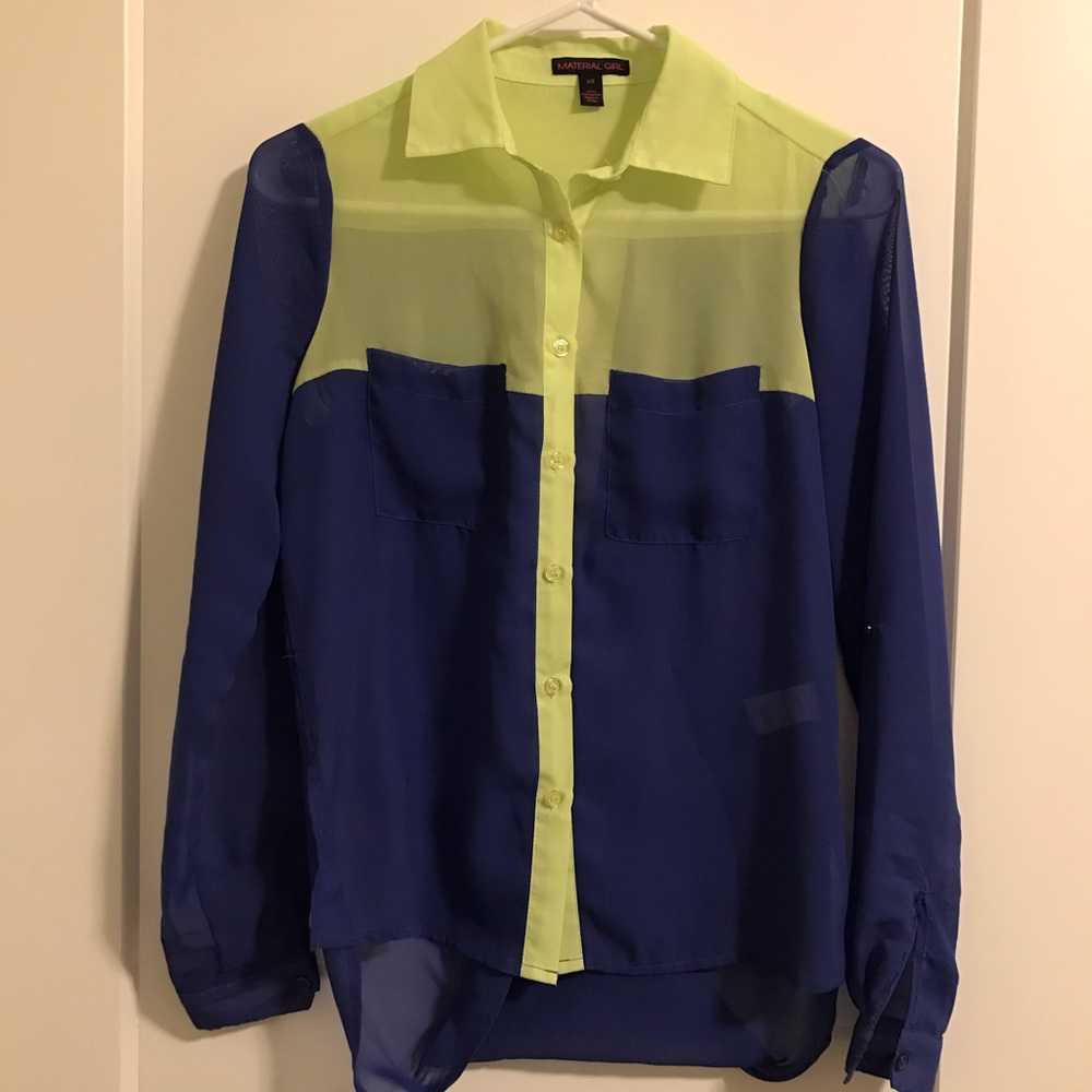 Long sleeve sheer top